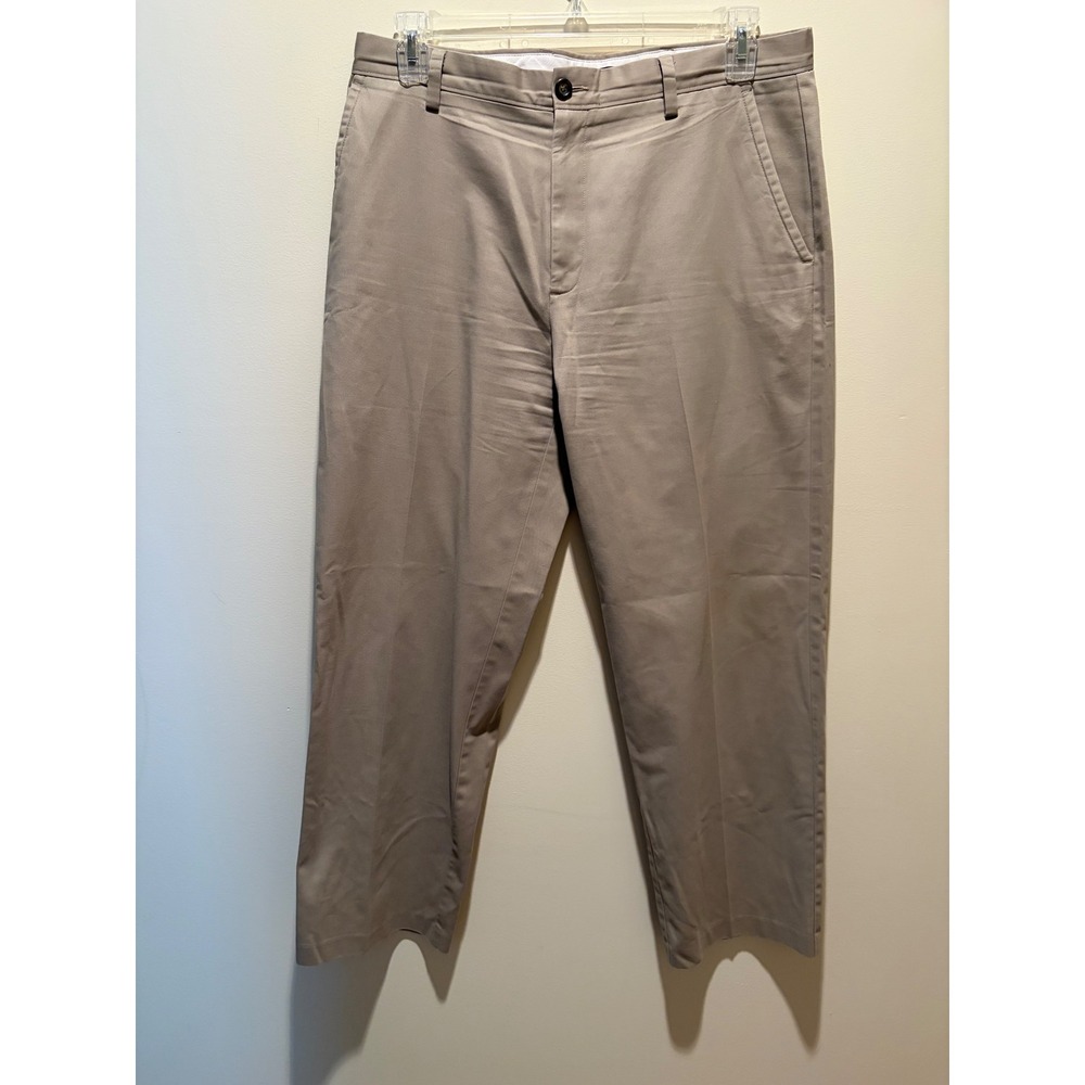 Dockers Easy Khaki D3 Classic Fit Mens Tan Flat Front Pants 34x30